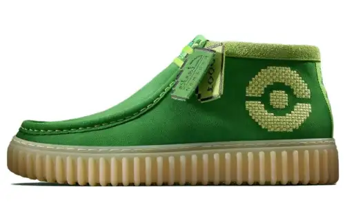 Pokemon x Clarks Ankle Boots Men's Green