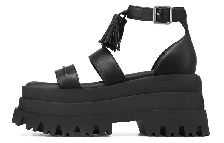 Naked Wolfe Dare One Strap Sandals 9cm Women's Black