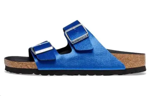 Birkenstock Slide Slippers Women's Bright Blue Regular