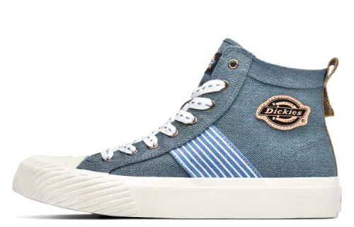 Dickies Canvas Shoes Men's High Top Light Blue