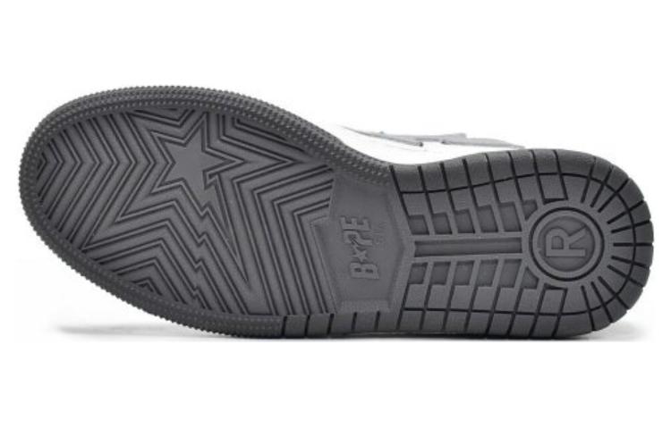 Мужские кеды A BATHING APE A BATHING APE Bape Court Sta Low (бело-серый) — фото 4