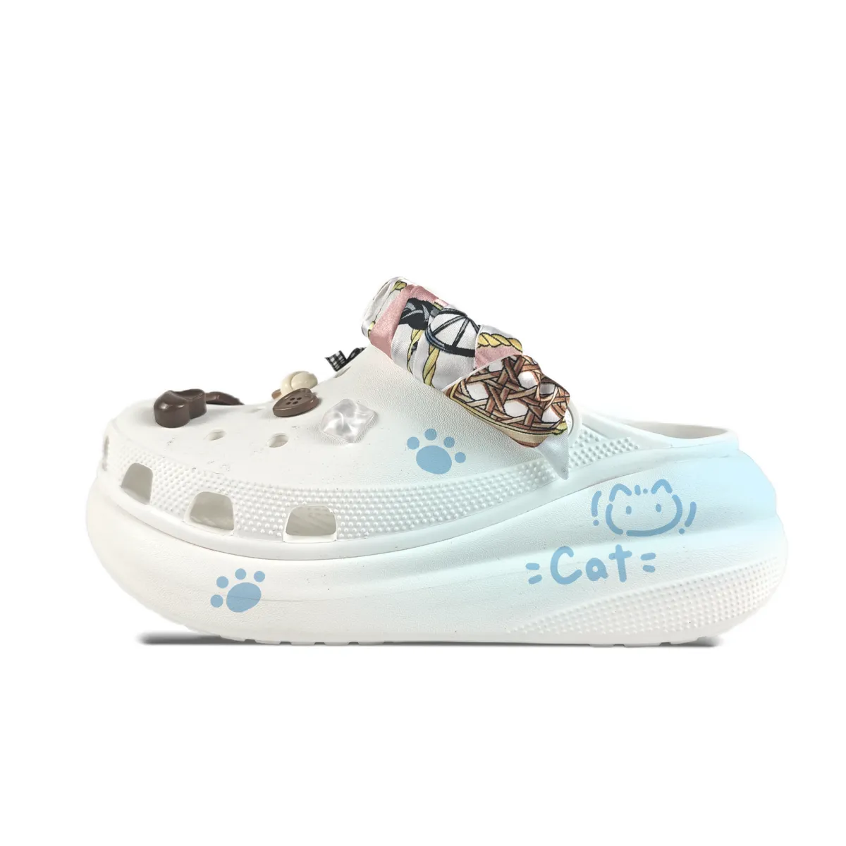 Crocs Crush Clog EVA Clogs Unisex White