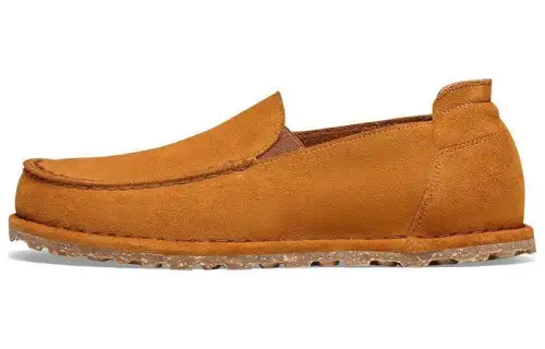 Birkenstock Suede Loafers Women's Yellow Brown Narrow