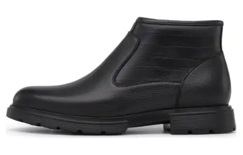 Chrisdien Deny Leather Ankle Boots Men's Black