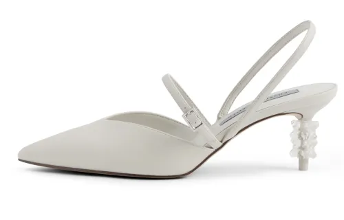 CHARLES&KEITH Pu Slim Heel High Heels 6CM Women's
