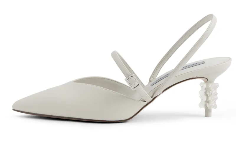 CHARLES&KEITH Pu Slim Heel High Heels 6CM Women's