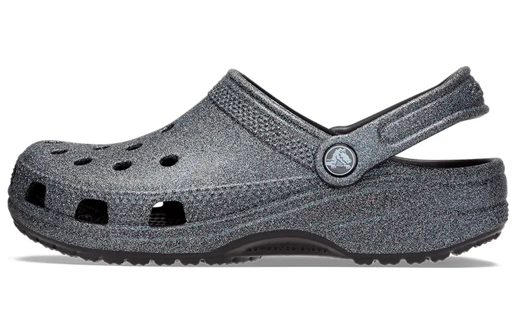 Crocs Classic Clog EVA Round Tip Clogs Unisex Black Gray