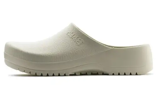 Birkenstock Closed Toe Slippers Unisex White