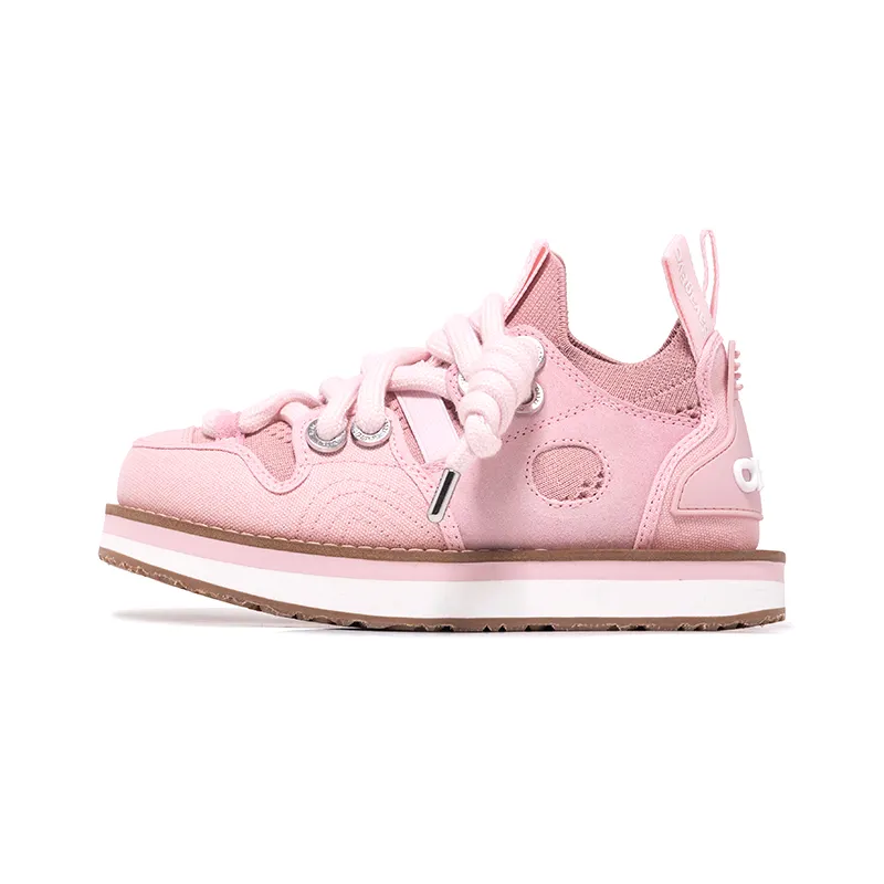 OETZI Fabric Stylish Skateboarding Shoes Women's Pink