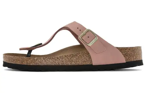 Birkenstock Gizeh Soft Footbed Nubuk Leather Narrow Fit Sandals 'Geo Camo Khaki'
