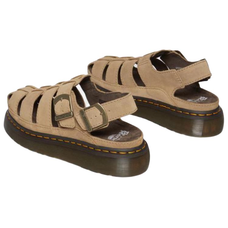 Dr.Martens Fabric Roman Sandals Women's Light Brown