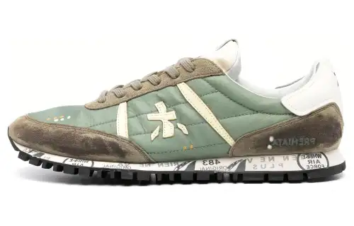 PREMIATA Leather Low top Casual Shoes Men's Green