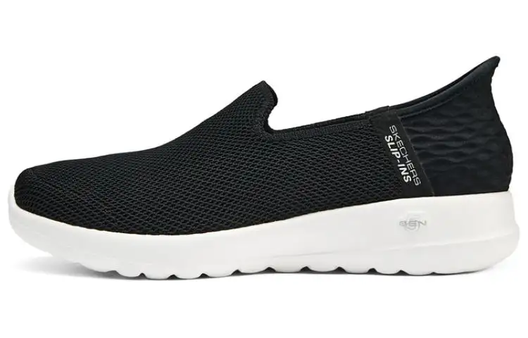 Skechers Abrasion Resistant Breathable Low top Walking Shoes Women's Black White