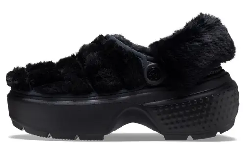Crocs Stomp Quilted Clogs 'Black' Women's