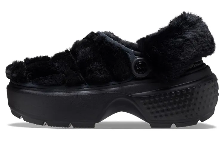 Crocs Stomp Quilted Clogs 'Black' Women's