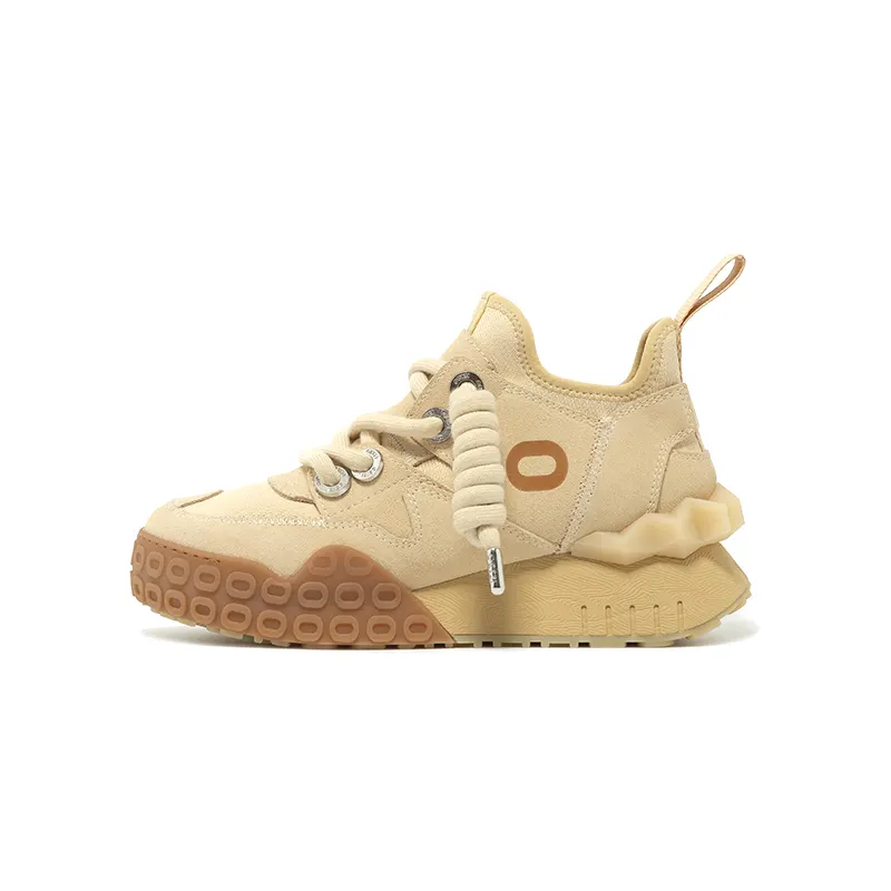 OETZI Stylish Skateboarding Shoes Unisex Camel
