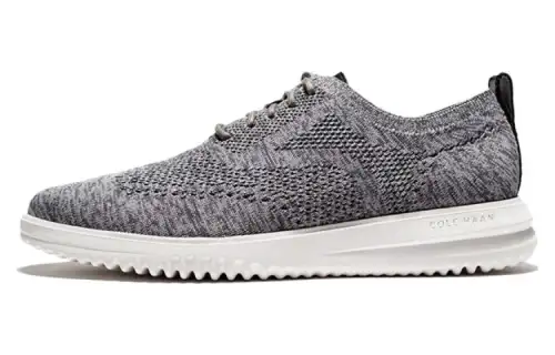 COLE HAAN Fabric Comfortable And Breathable Abrasion Resistant Low top Casual Shoes Men's Gray