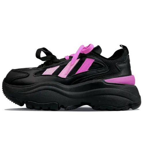 Adidas Originals OZGAIA Slip Resistant Low top Casual Shoes Women's Black Pink
