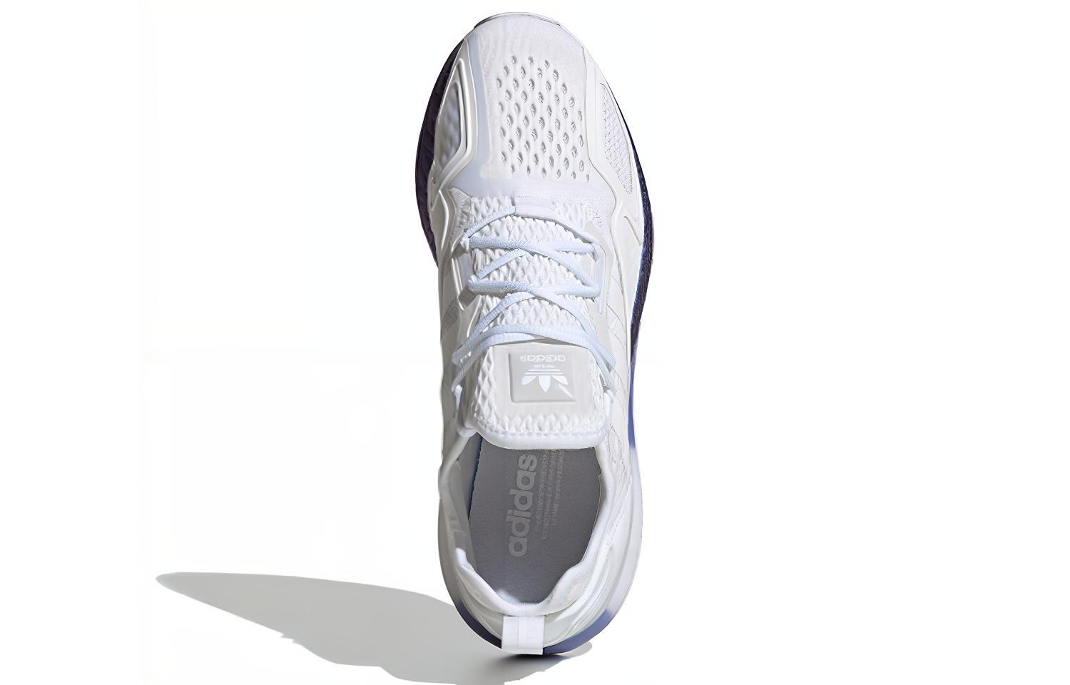 Кроссовки adidas originals ZX 2K Boost (бело-фиолетовые) — Белый / фиолетовый — фото 5
