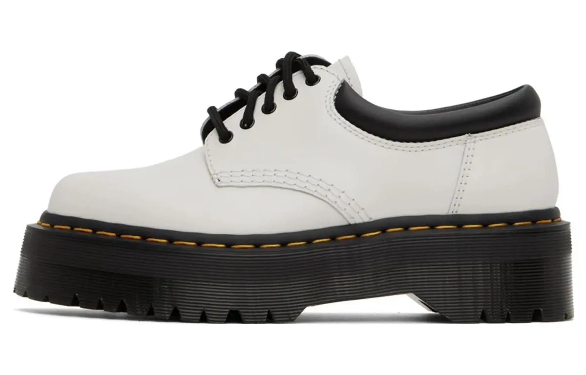 Dr.Martens 8053 Leather Low top Casual Shoes Unisex White