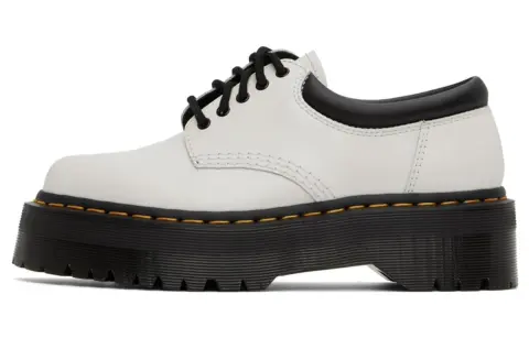 Dr.Martens 8053 Leather Low top Casual Shoes Unisex White