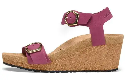 Birkenstock Nubuck One Strap Sandals Women's Fuchsia Narrow