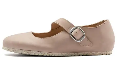 Birkenstock Nubuck Casual Shoes Women's Sand Regular