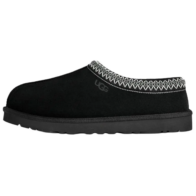 UGG Tasman II Versatile Comfortable Fleece Lined Mules EVA Abrasion Resistant Closed Toe Slippers Men's Black
