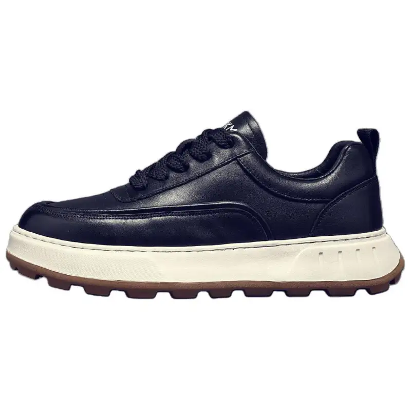 JANE HARLOW Leather Low top Casual Shoes Men's Black