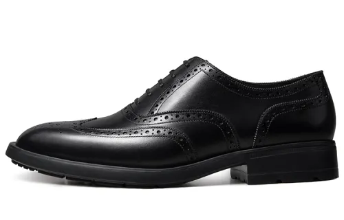 THOM WILLS Leather comfortable black oxford shoes English style, British style, soft sole
