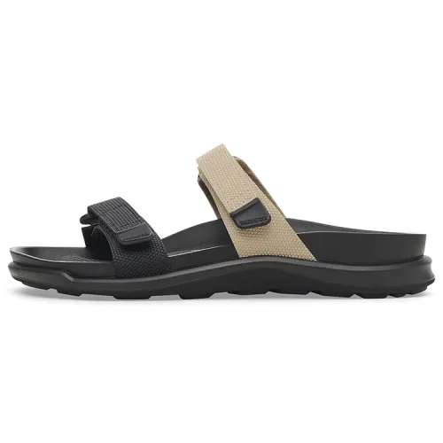 Birkenstock Slide Slippers Unisex Beige Black Regular