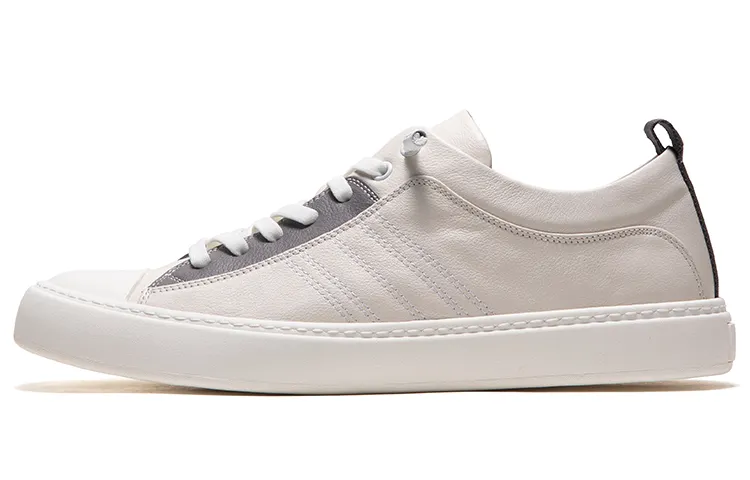 Anthony Miles Cow Leather Stylish Skateboarding Shoes Men's White