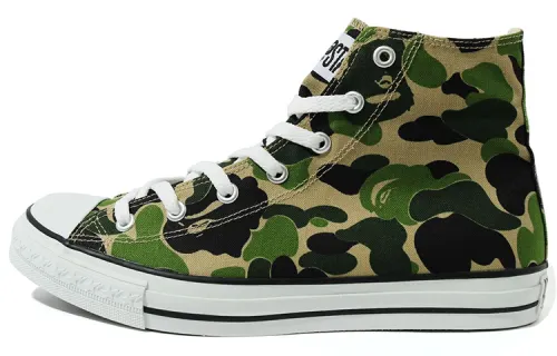 A BATHING APE ABC Camo APE STA HI Stylish Skateboarding Shoes Women's Camouflage