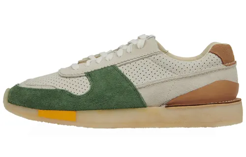 Clarks Originals Low top Running Shoes Men's Green Orange Vintage Casual Multicolor