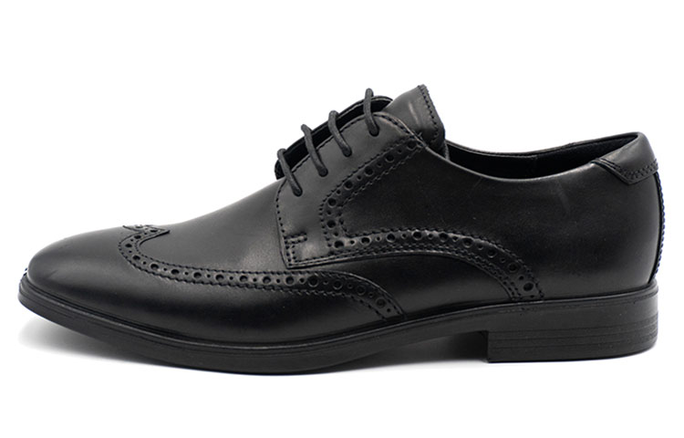 Ecco Ink Book Top Grain Cow Leather Men's Casual Shoes Men's Black