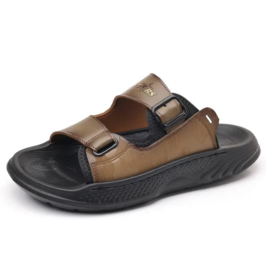 PEHL Slide Slippers Men's Gray/Khaki
