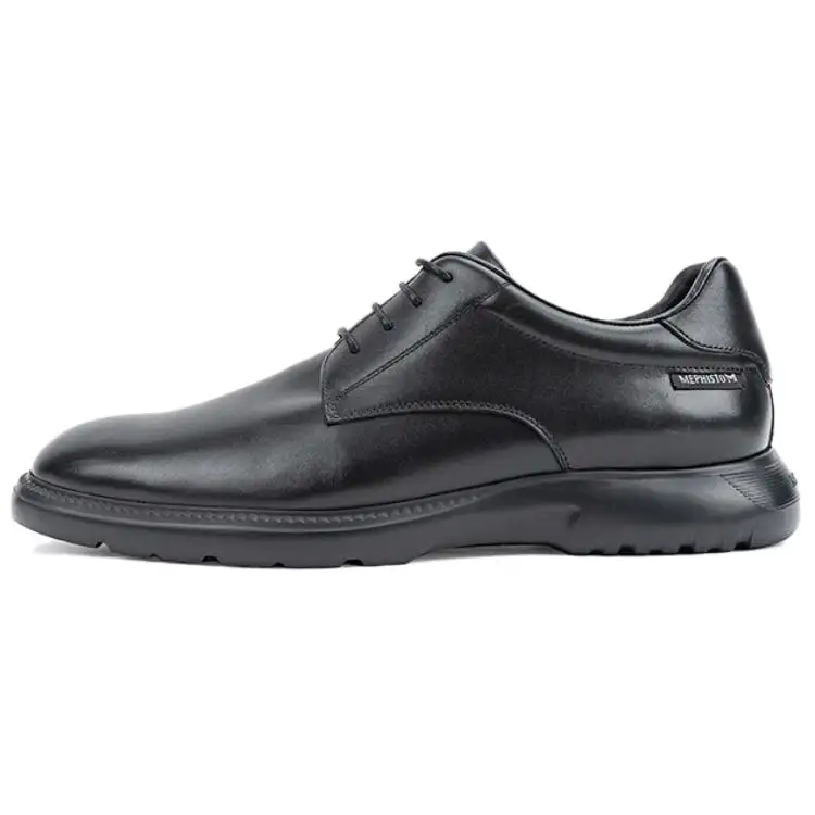 MEPHISTO Cow Leather Casual Shoes Men's Black