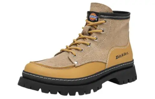 Dickies Leather Short Combat Boots Men's