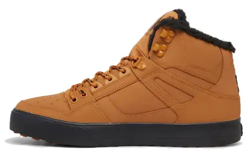 DC Shoes Slip Resistant Abrasion Resistant High top Casual Shoes Men's Brown