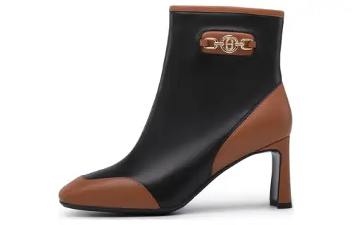 Chrisdien Deny Leather Ankle Boots 7.5cm Women's Black