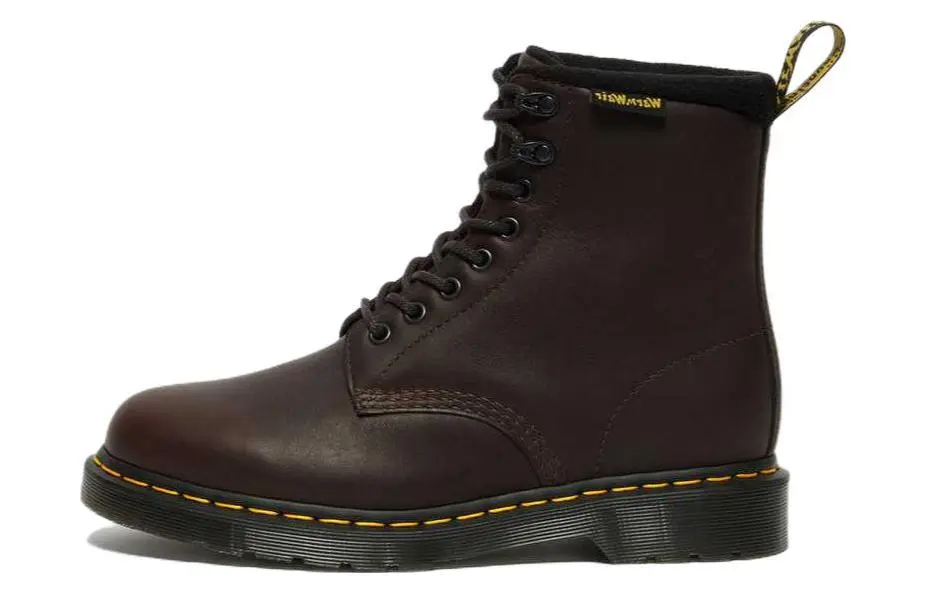 Dr. Martens 1460 Pascal Warmwair Leather Lace Up Boots 'Dark Brown'