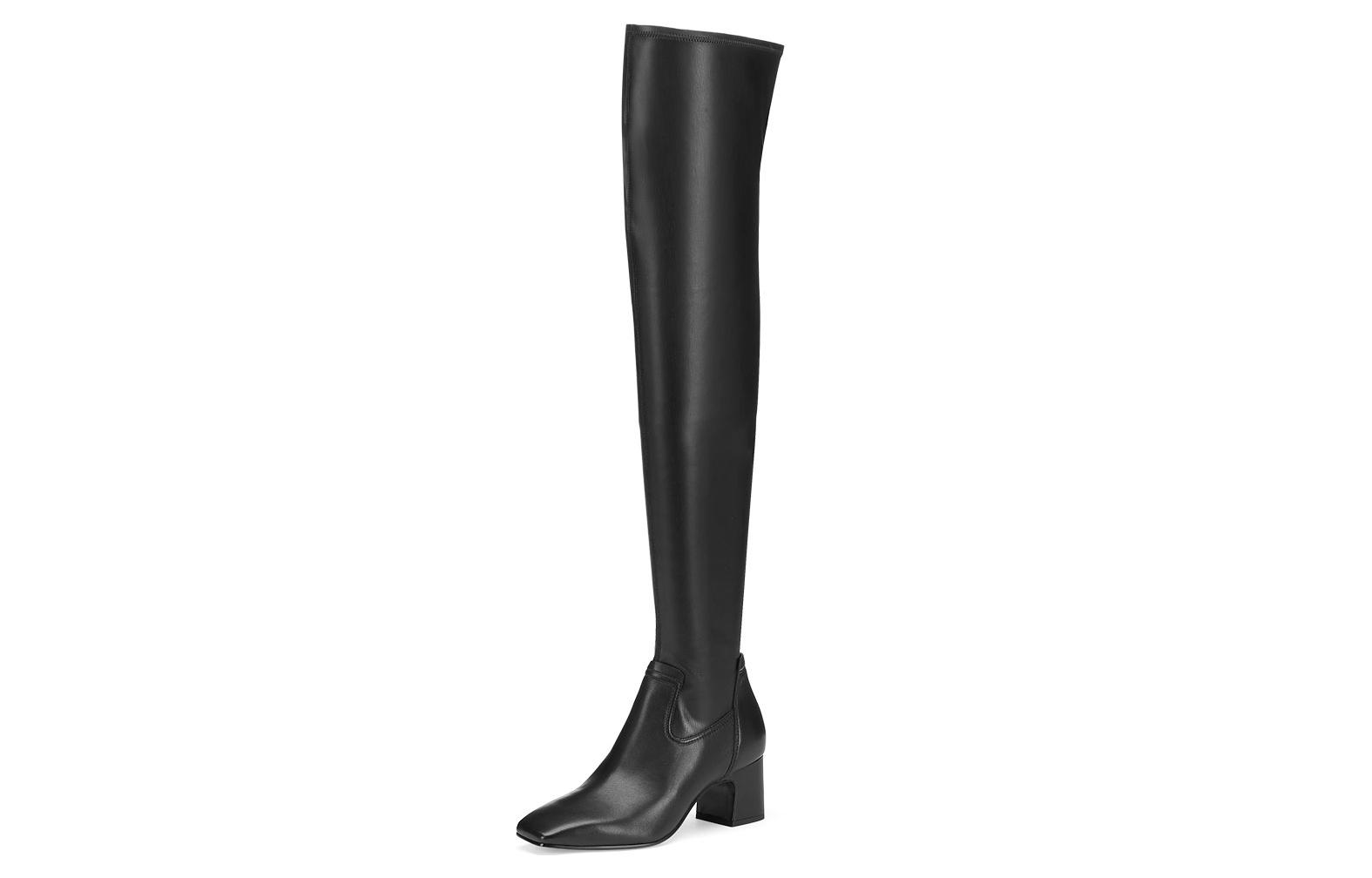 ASH Leather Knee high Boots Women's Black