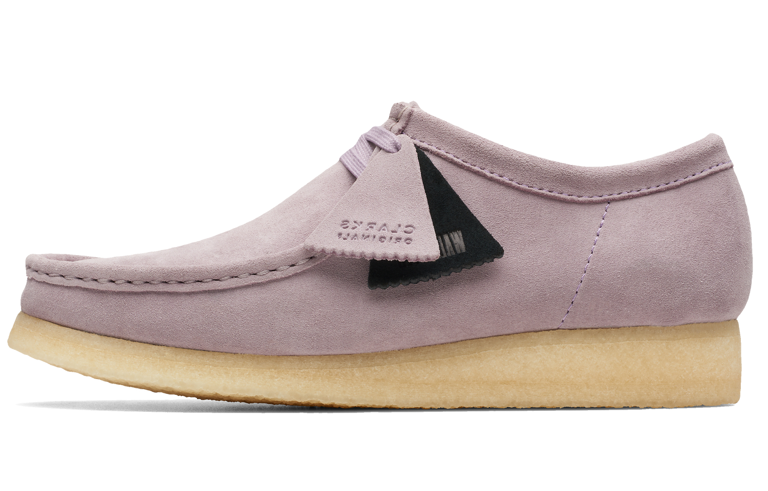 Clarks Originals WALLABEE Cow Split Leather Casual Shoes Men's Purple