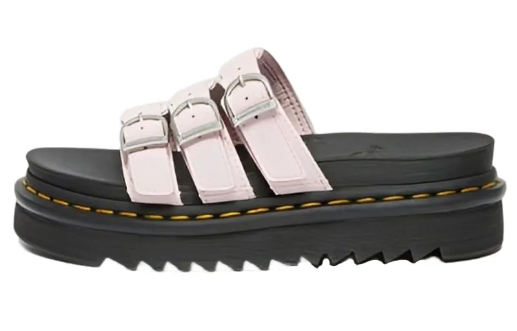 Dr.Martens Rubber Sole Slip Resistant Slide Slippers Women's Pink