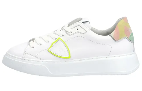 PHILIPPE MODEL Leather Stylish Skateboarding Shoes Women's White