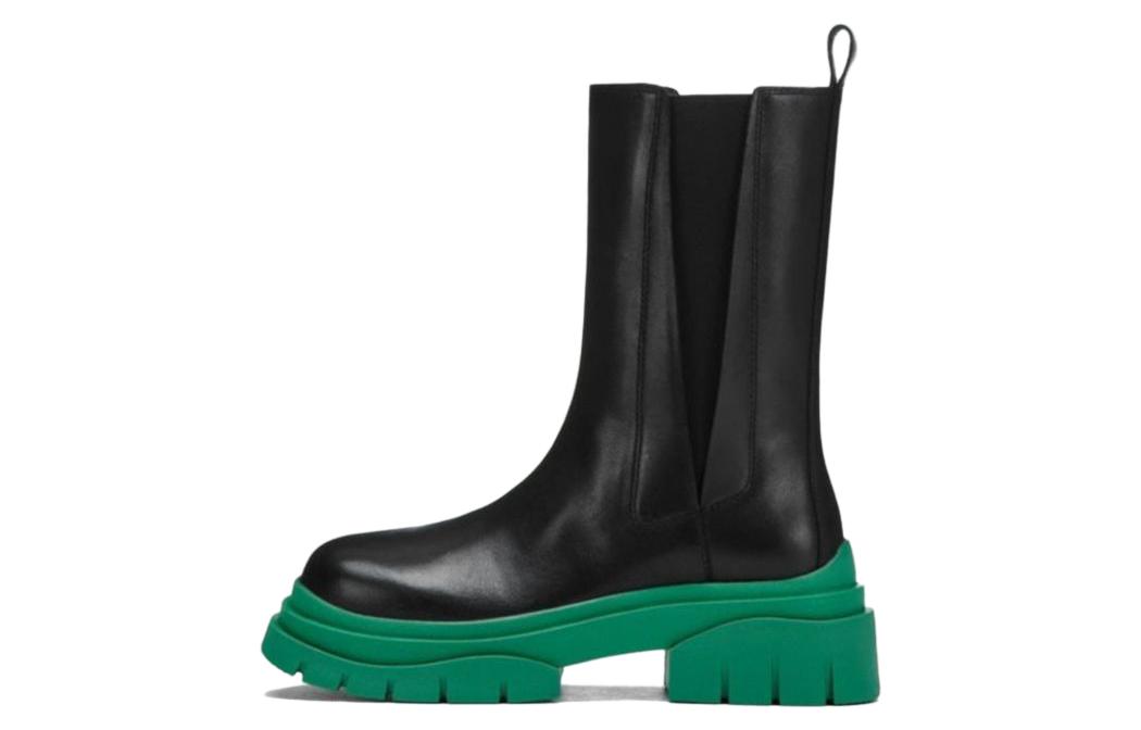 ASH Combat Boots Women's Black/Green