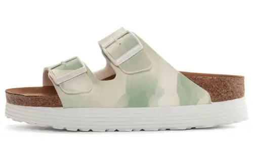 Birkenstock Microfiber Slide Slippers Women's Cyan Narrow