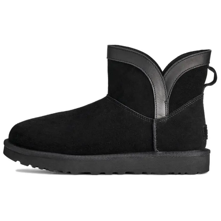 UGG Classic Novelty Cow Split Leather Thermal Short Snow Boots Women's
