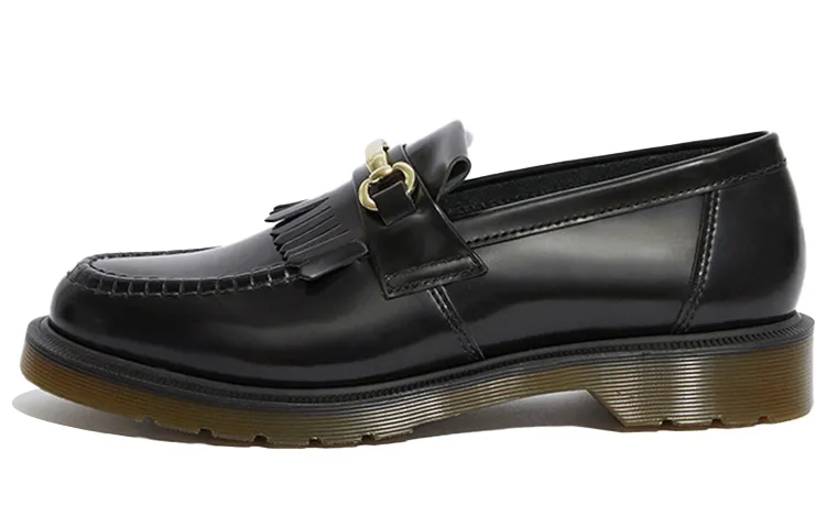 Adrian Dr.Martens Snaffle Smooth Leather Kiltie Loafer 'Black' Women's