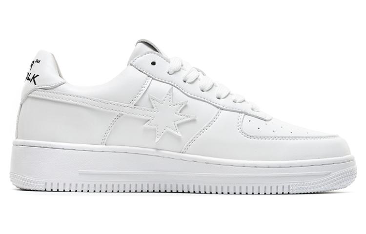Starwalk Soldier Abrasion Resistant Low top Skateboard Shoes Unisex White